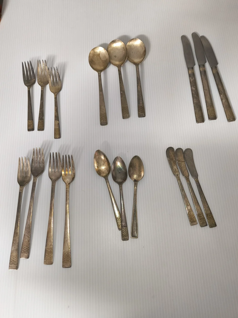 1940s Vintage National Silver Co. 19 Pieces